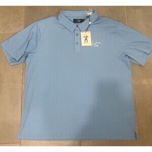 New Eastside Golf Mens Performance Polo Shirt Blue Short Sleeve Size XL